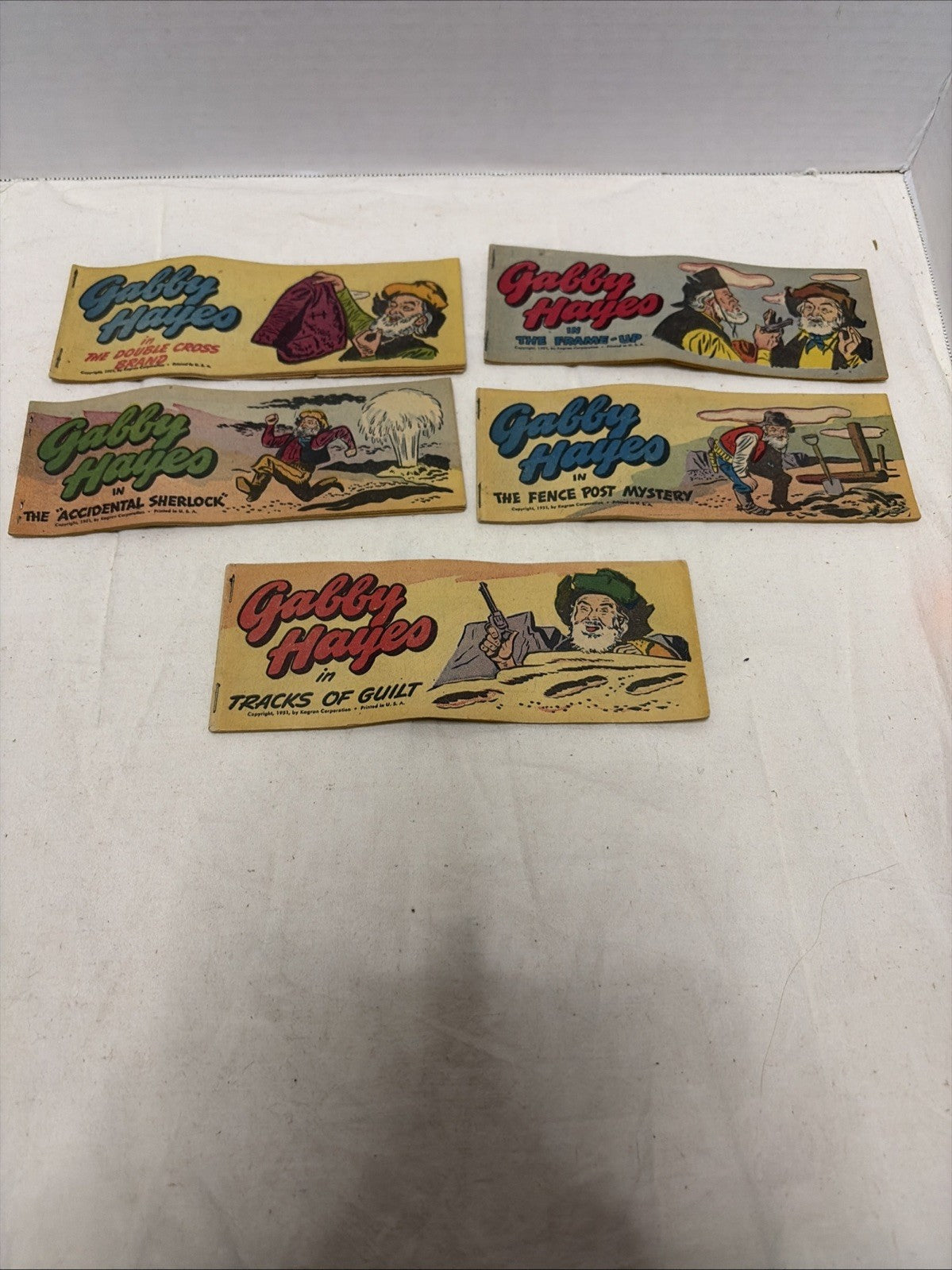 QUAKER GABBY HAYES MINI COMIC PROMO GIVEAWAY CEREAL PREMIUM SET