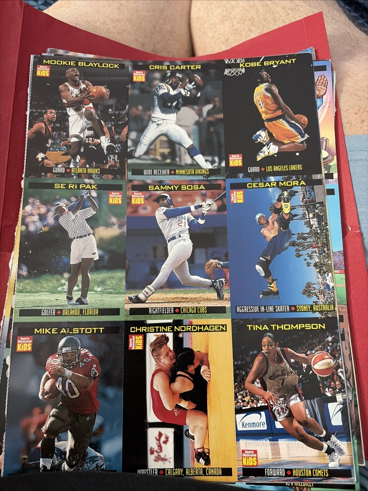1998 KOBE BRYANT Sports Illustrated For Kids UNCUT SHEET Card #739 - Please Read