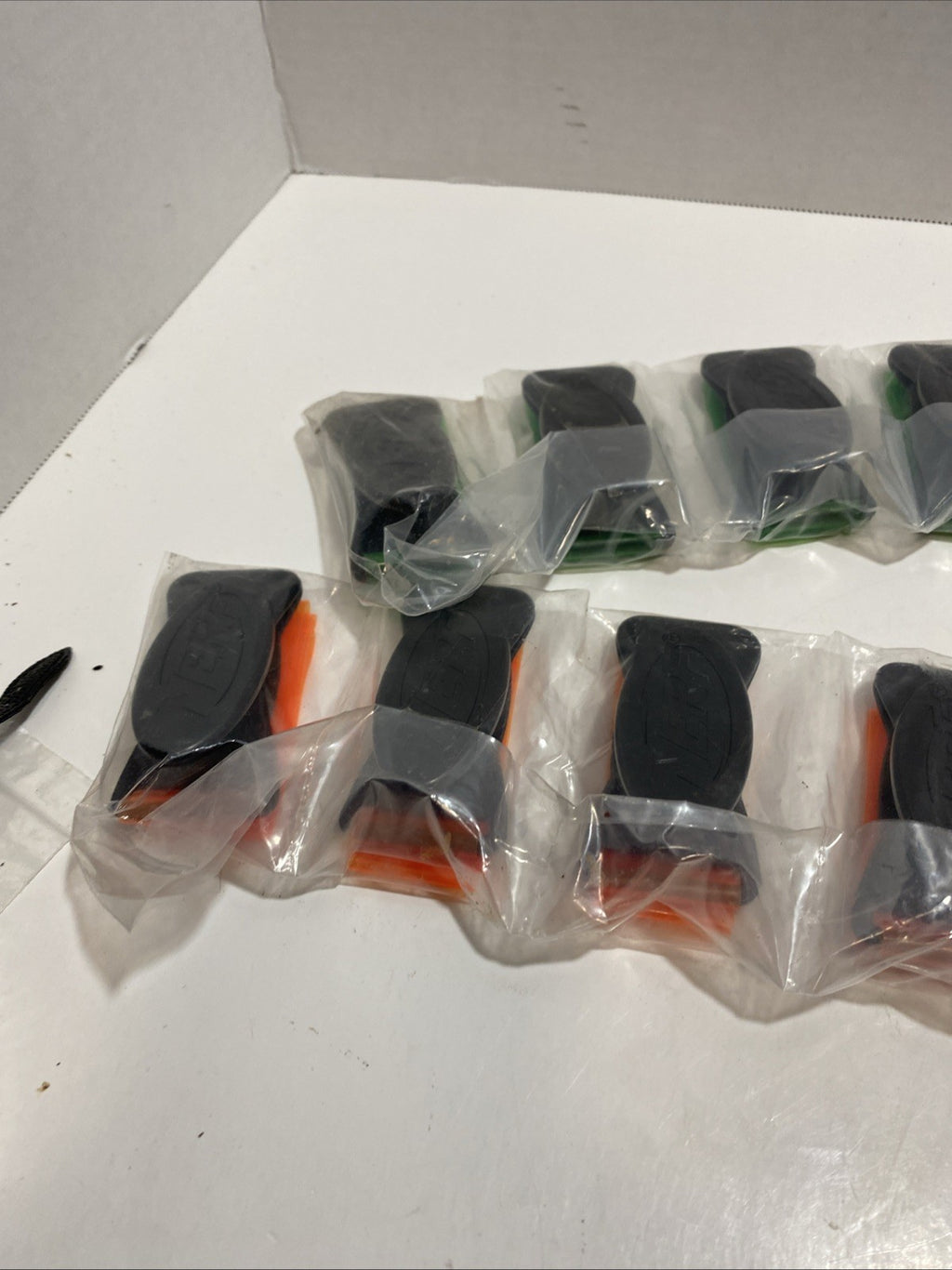 NERF Flag Football Clip On Flags Lot of (16) 8 Orange/ 8 Green NEW/SEALED