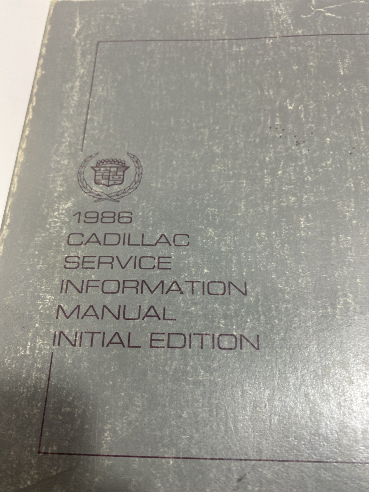 1986 Cadillac Service Shop Manual Original Fleetwood Brougham