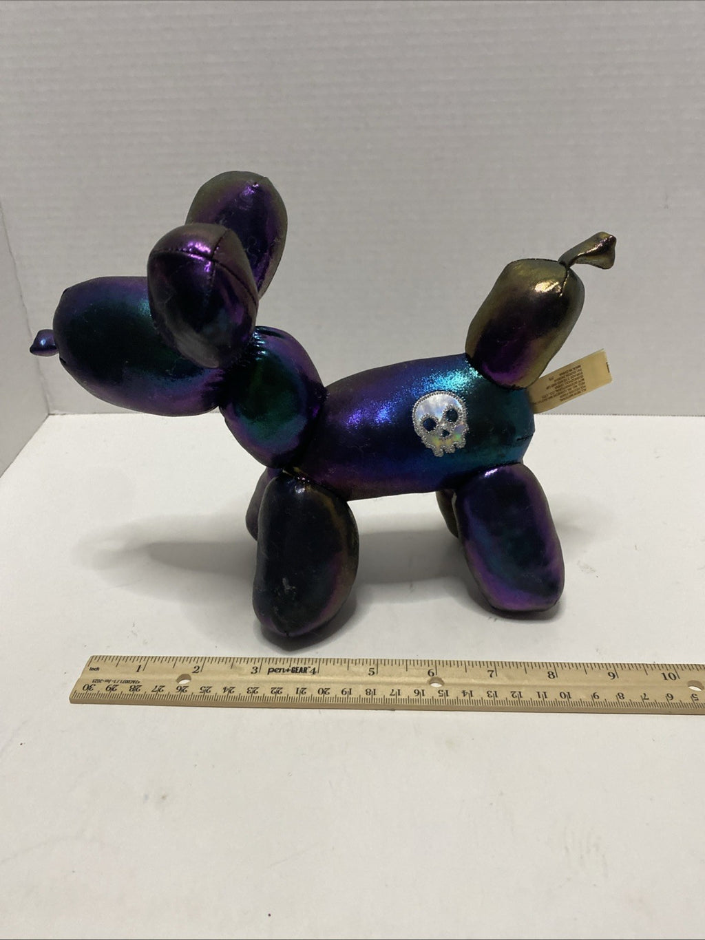 Way To Celebrate Halloween/Dia De Los Muertes! Skeleton On Iridescent Plush Toy!