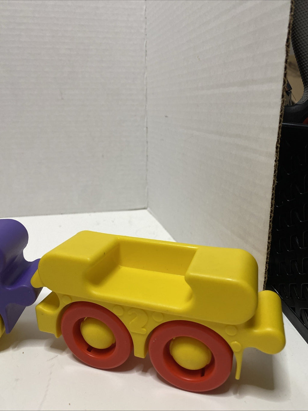 Rare Disney Roll Along Puzzle Train Vintage Mickey Minnie Goofy