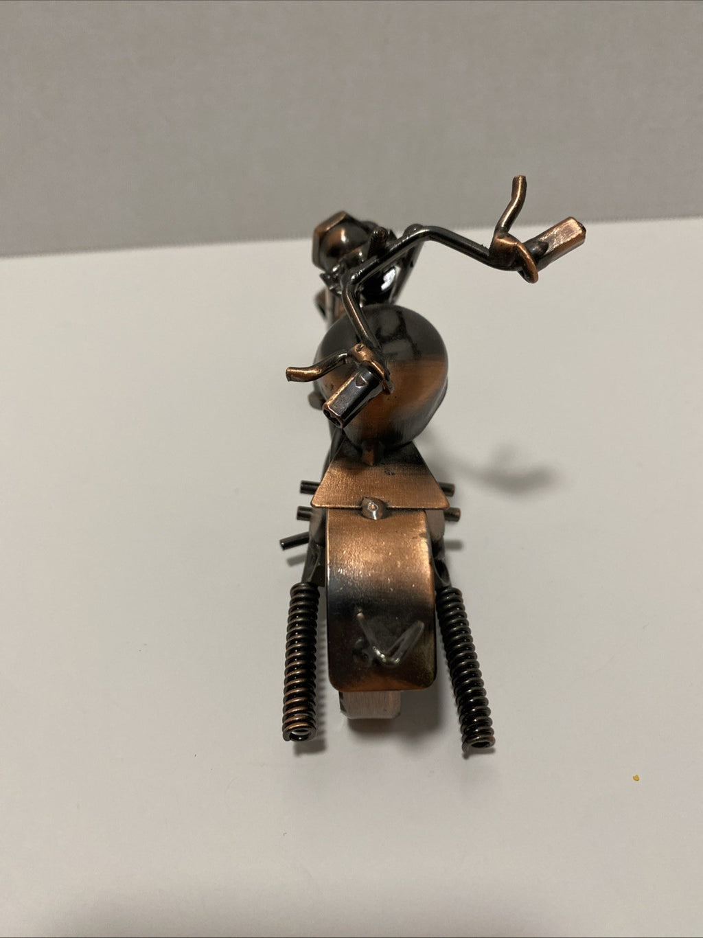 Retro Collectible Metal Motorcycle Model Handmade Motorbike Sculpture Home Decor