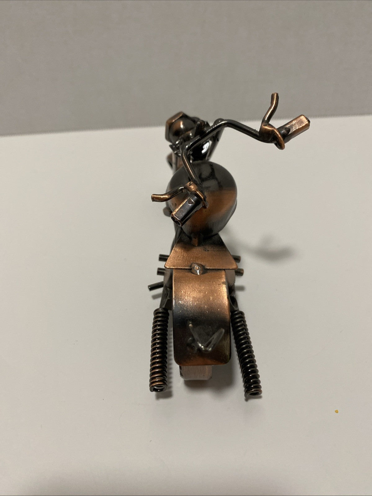 Retro Collectible Metal Motorcycle Model Handmade Motorbike Sculpture Home Decor