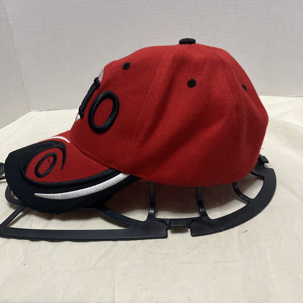 Ohio State Adjustable Baseball Cap Hat Red Black White