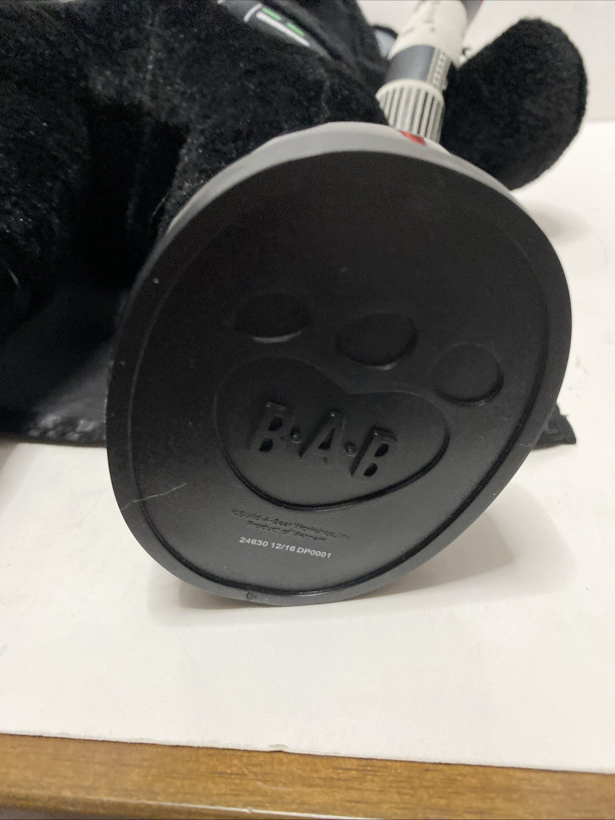 Build A Bear Star Wars Darth Vader Bear Plush no  Sound Cape 18 Inch BAB 2015