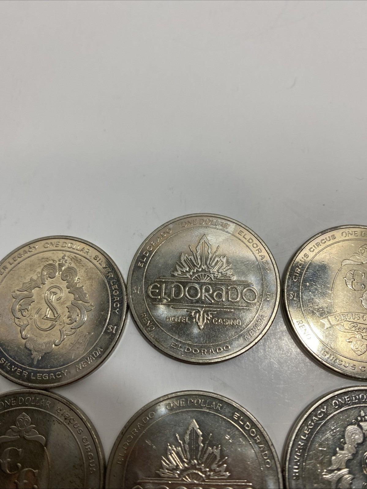 American Bowling Congress Tournament Reno, NV 6 Casino Tokens 1998 Without Box