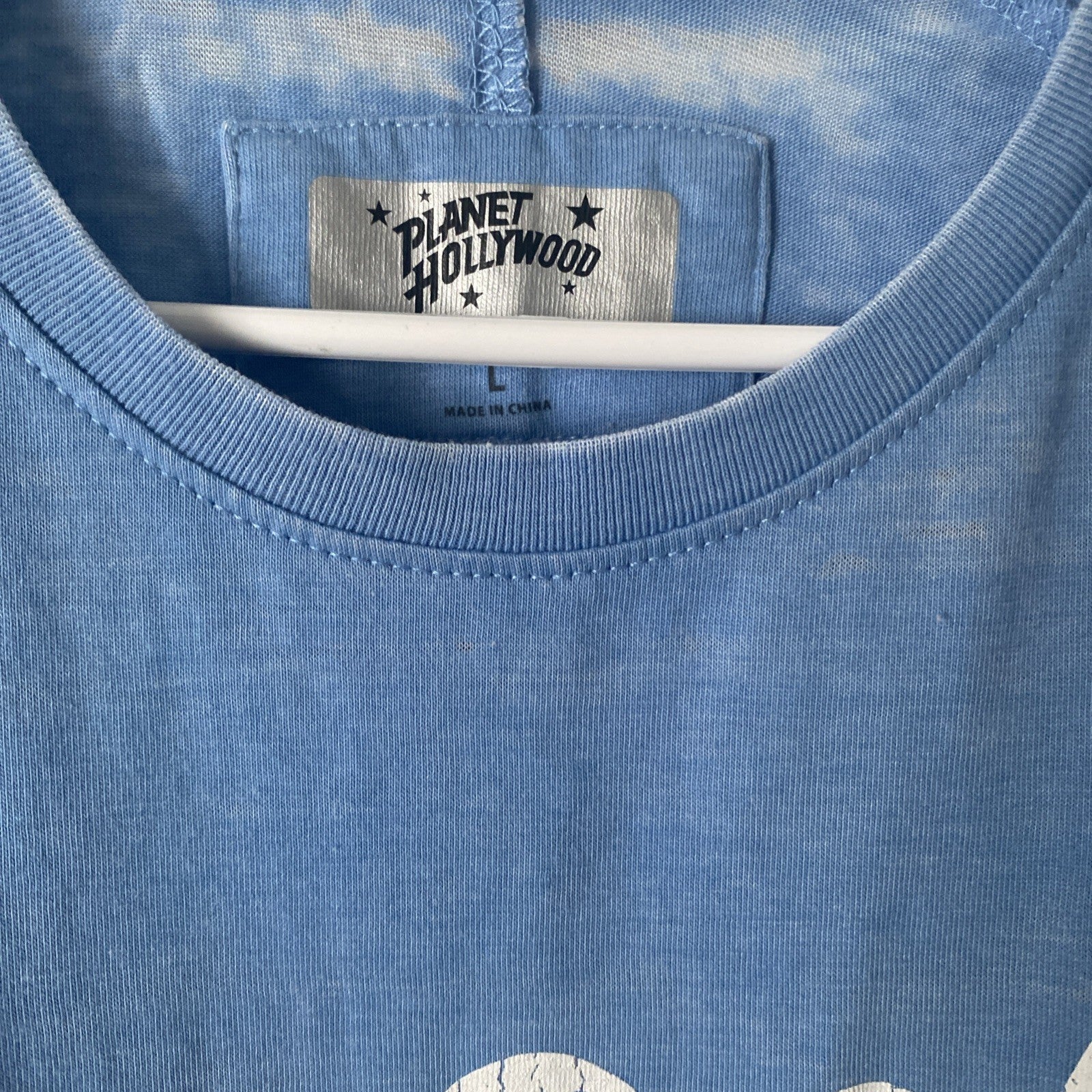 Planet Hollywood sleeveless shirt Beach vibes size large blue