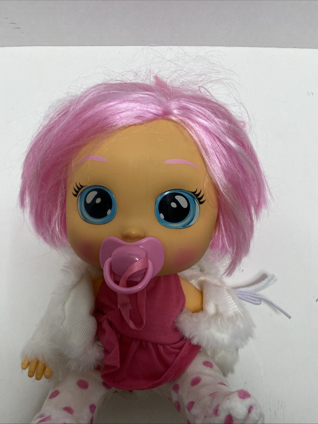 Cry Babies Dressy Coney 12" Baby Doll - Pink Hair