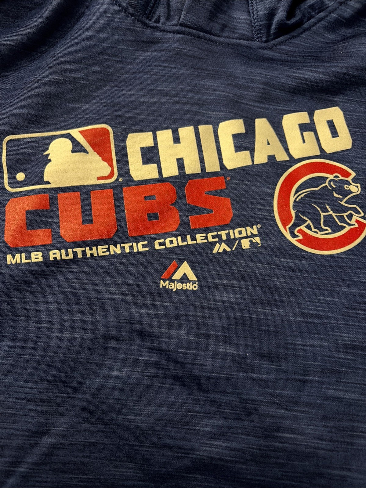 Majestic Chicago Cubs Hoodie MLB Authentic Collection, Youth Medium