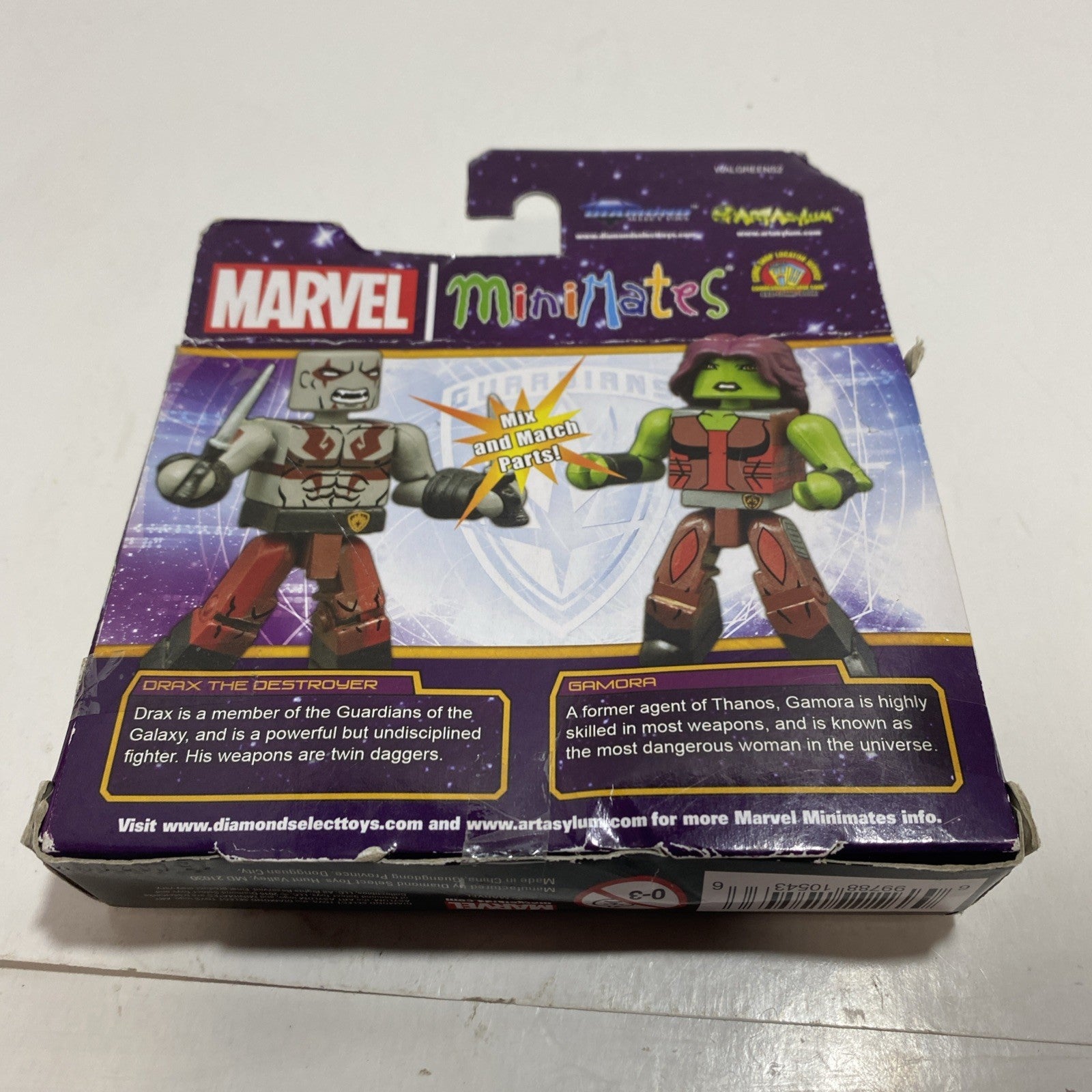 Minimates MARVEL GUARDIANS OF THE GALAXY DRAX THE DESTROYER & GAMORA (Walgreens)