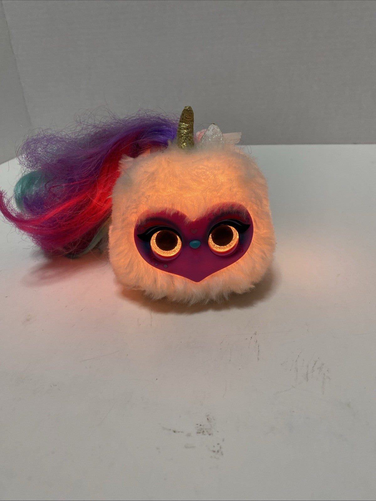 2019 Pomsies Lumies Pixie Pop Rainbow Charged Interactive Toy Pet