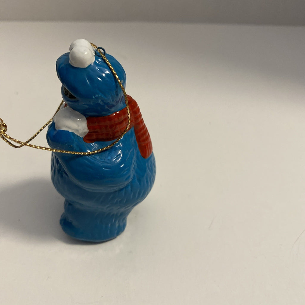 1987 VTG Ceramic Sesame Street Cookie Monster Ornament Muppets Jim Henson