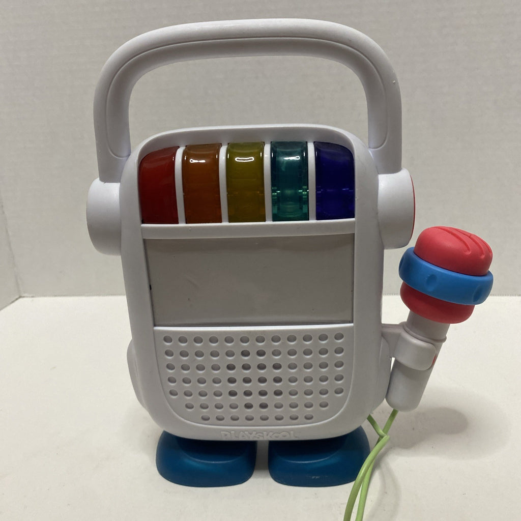 Playskool Rock n’ Roll Bot Bluetooth Speaker Voice Changing Karaoke Microphone 