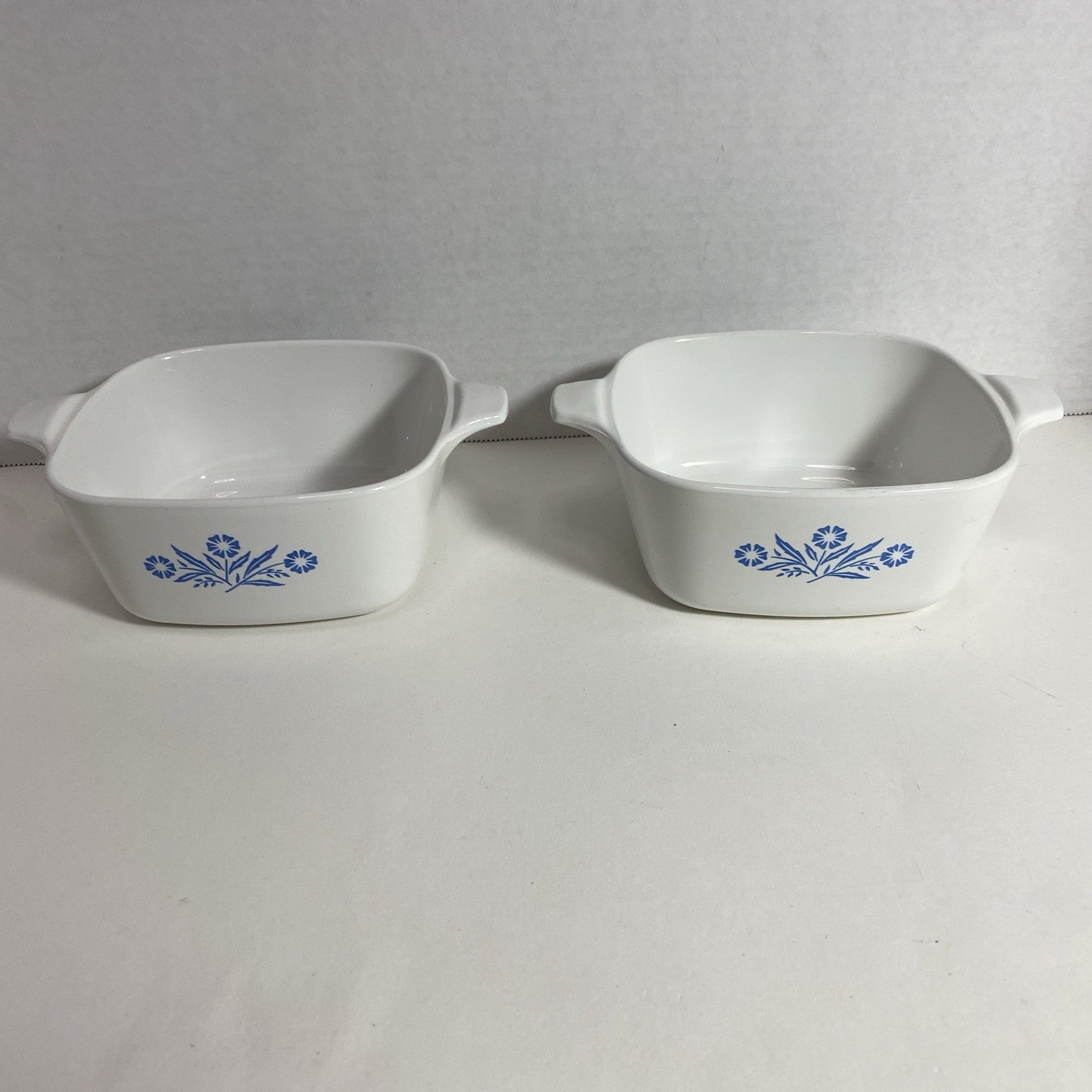 2 Corning Ware Cornflower Blue A-1 1/2-B Baking Casserole Dish NO Lids NO Chips