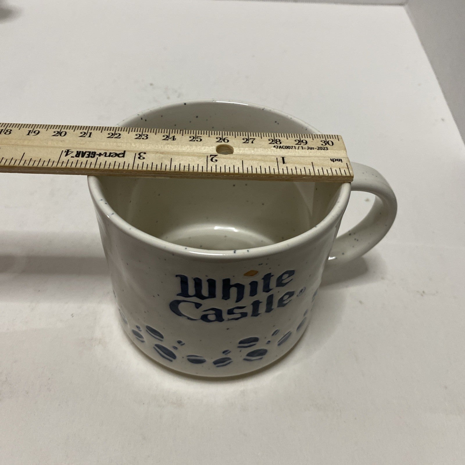 White Castle Hamburger Textured White Slider Mug 2019