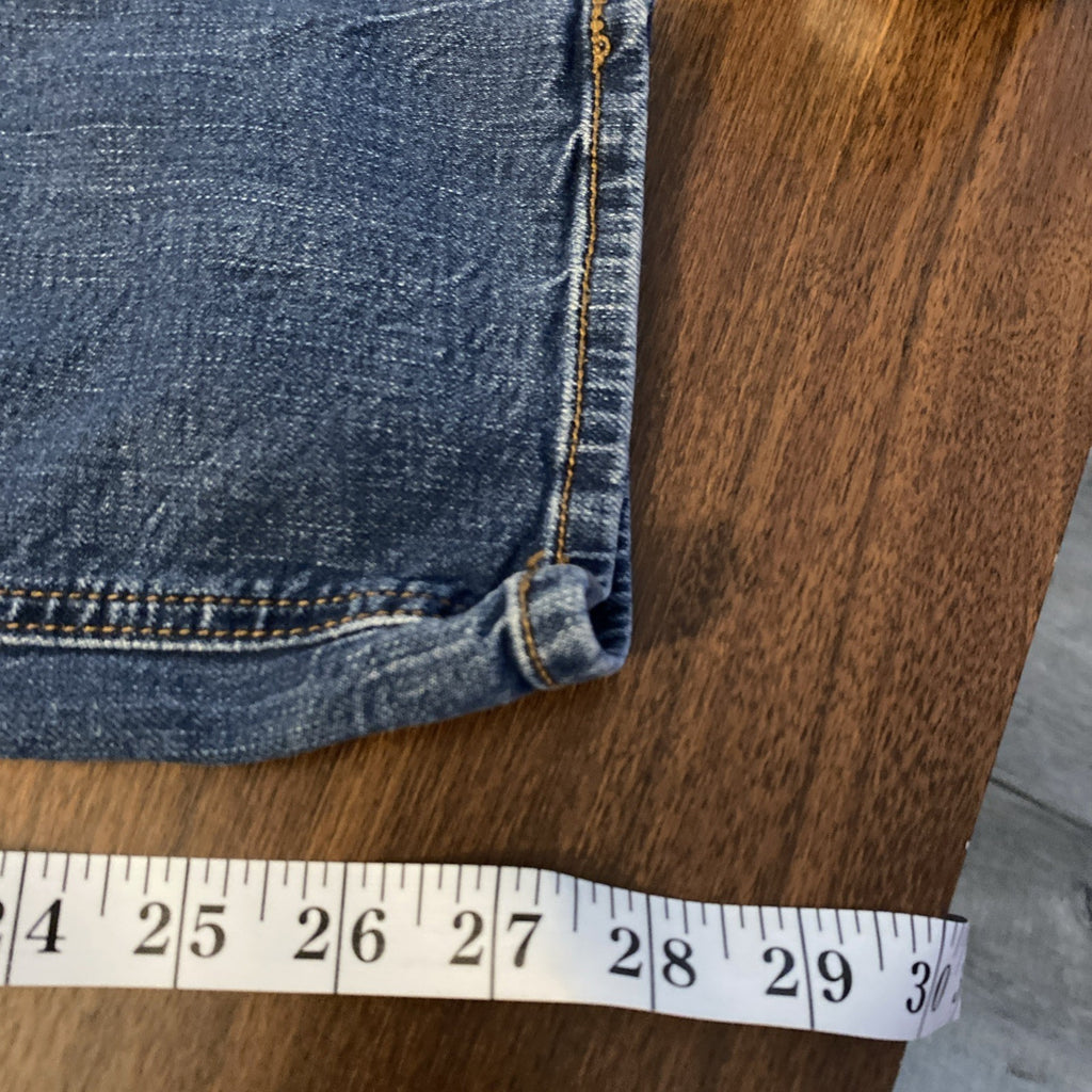 Old Navy Boyfriend Skinny Blue Jeans Women’s Sz 4 Distressed 