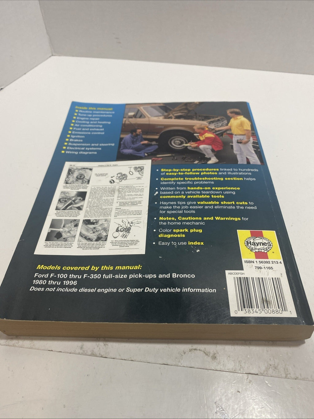 Haynes Repair Manual 36058 Ford Pick-Ups Bronco 1980 Thru 1996
