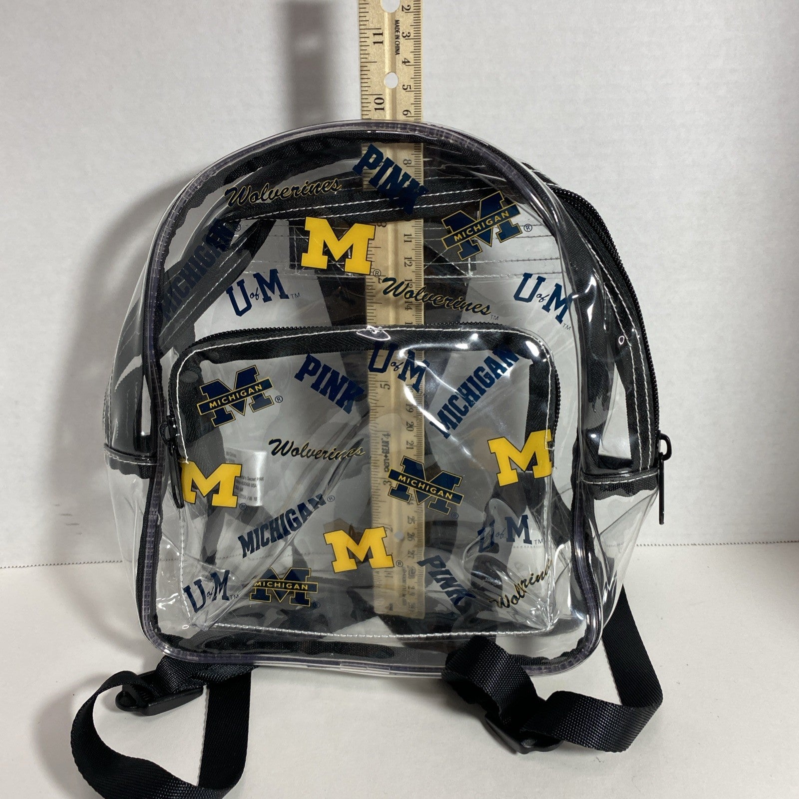 Victorias Secret PINK Michigan Clear Mini Backpack