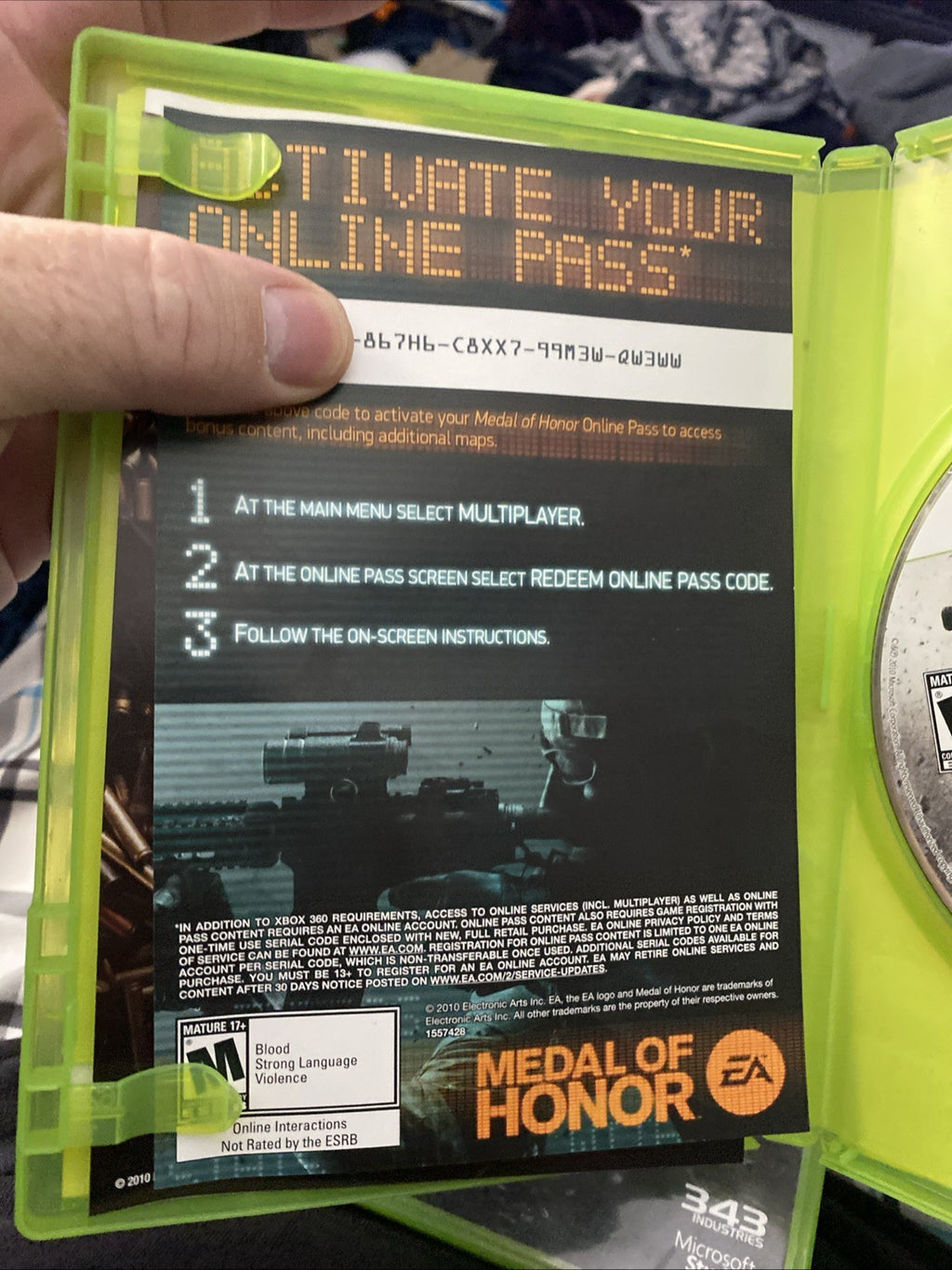 Medal of Honor (Microsoft Xbox 360 2010)