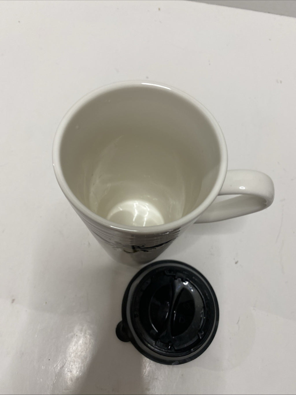 SweetNes Honeybee Travel Mug With Handle 19 Fl Oz Ceramic