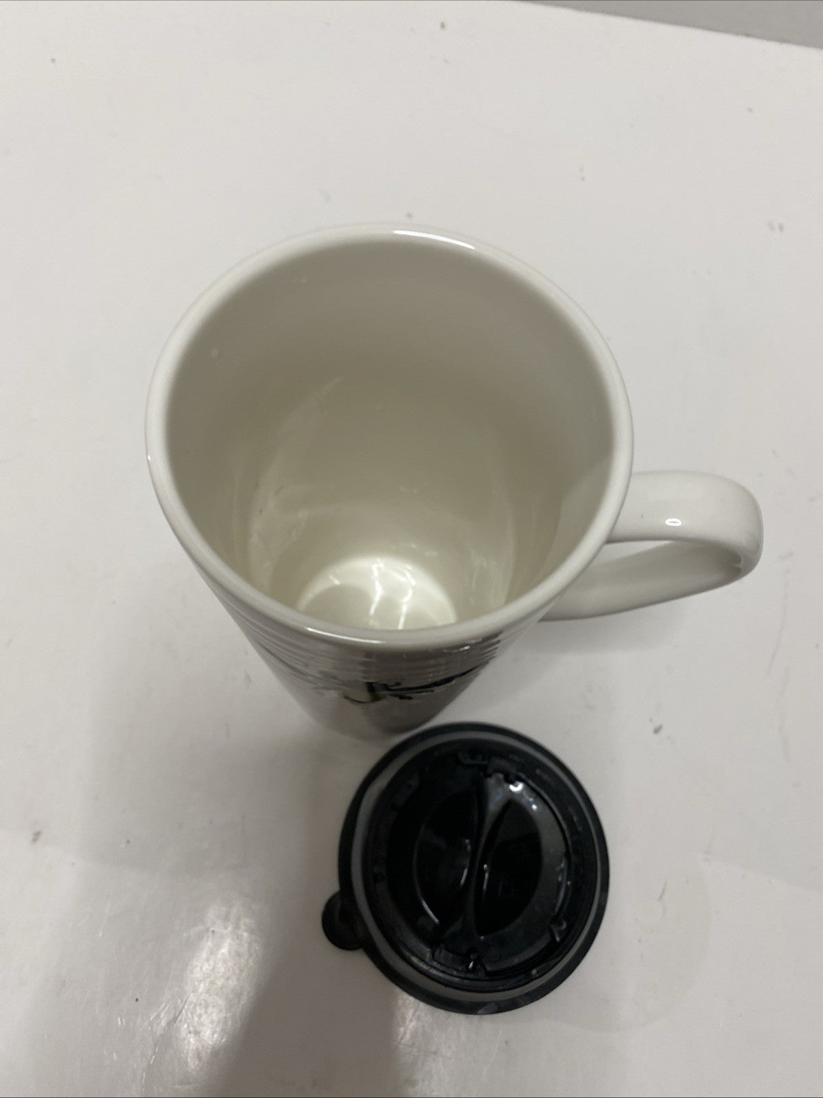 SweetNes Honeybee Travel Mug With Handle 19 Fl Oz Ceramic