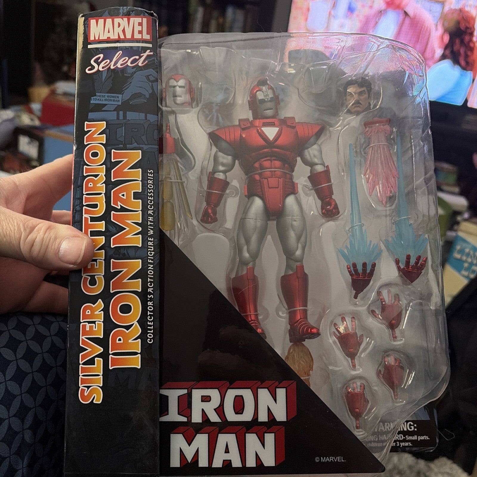 MARVEL SELECT SILVER CENTURION IRON MAN diamond select NIB