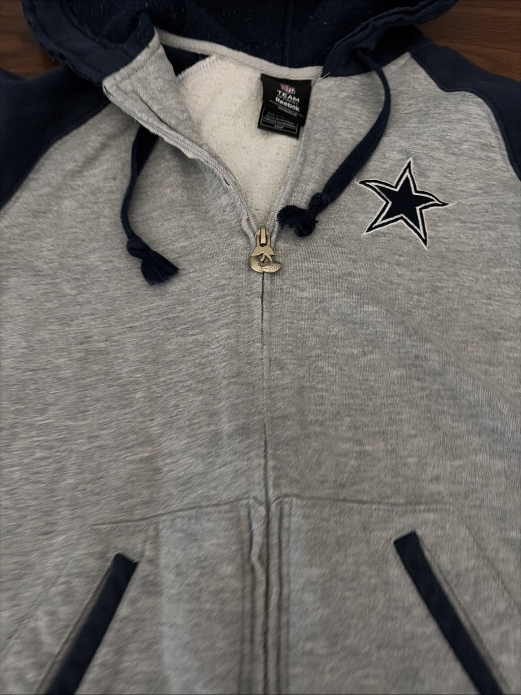 NFL Dallas Cowboys Team Apparel Reebok Women’s Small Sweatshirt Full Zip