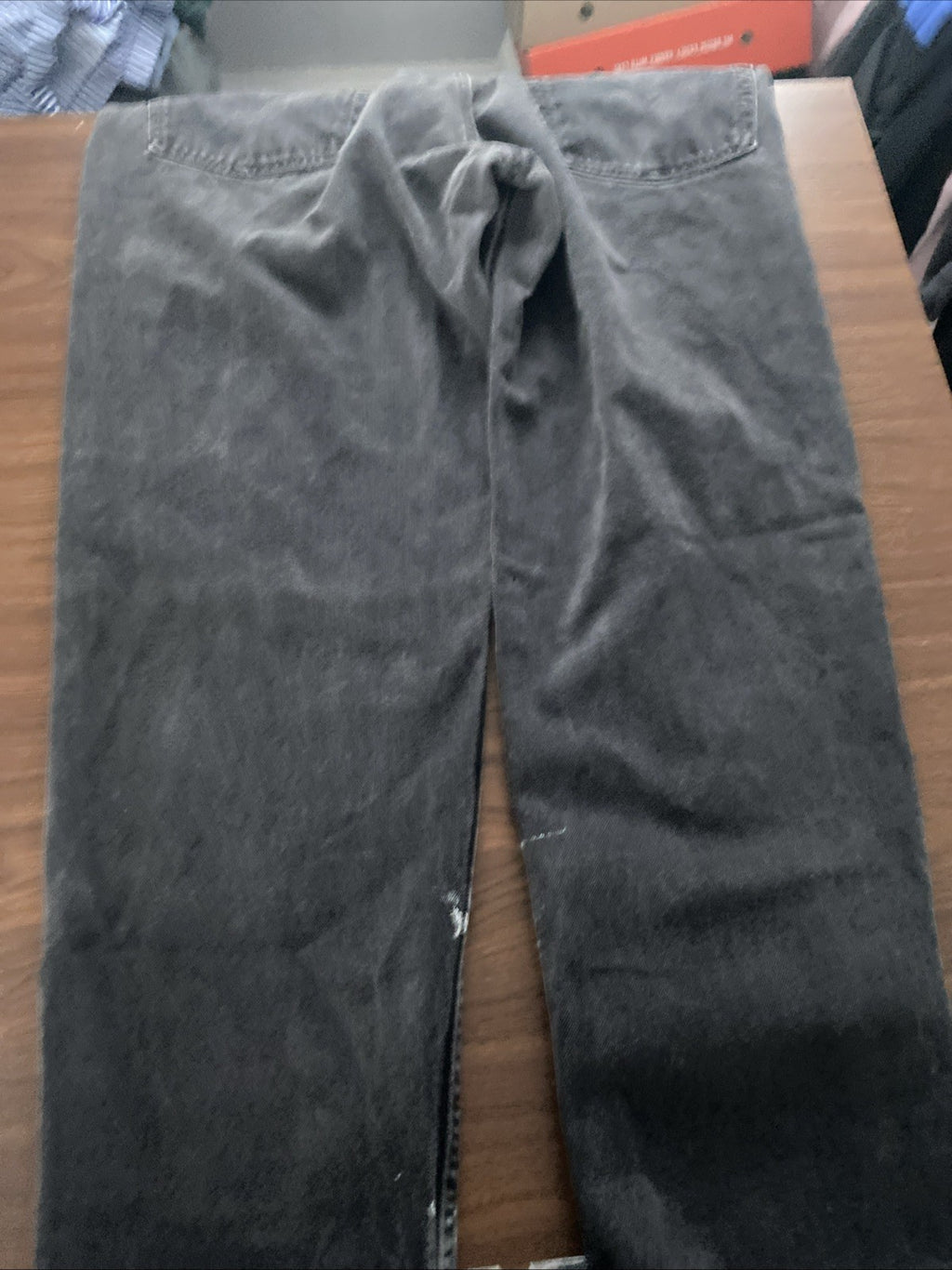 Levis 550 Mens Jeans Size 40x30 Relaxed Fit Black 100% Cotton Thick Material