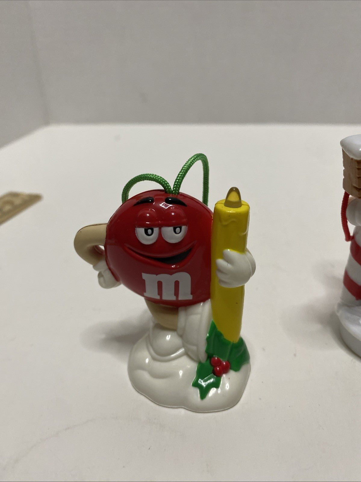 vintage M&M Christmas Ornament Candy Topper 3 Characters