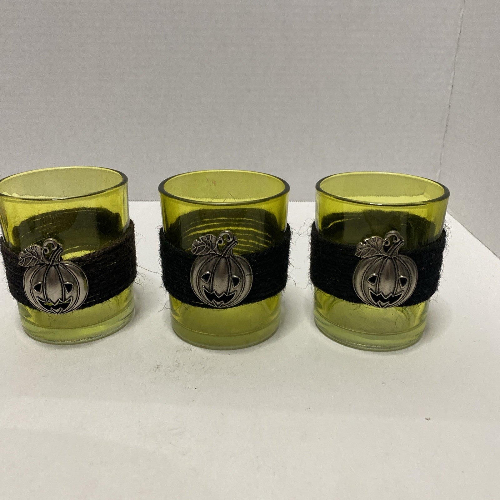 Pumkin Candle Holders Set Of 3