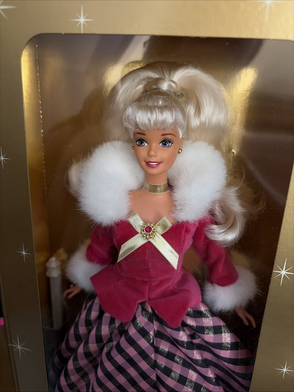 1996 Barbie Winter Rhapsody Collectors Blonde doll Avon Special Edition 1635 New