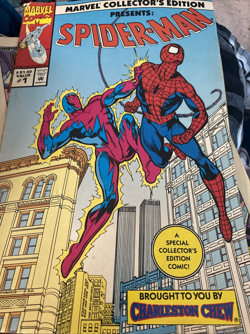 Marvel Collector Edition #1 1992 Charleston Chew Promo Spider-Man Wolverine