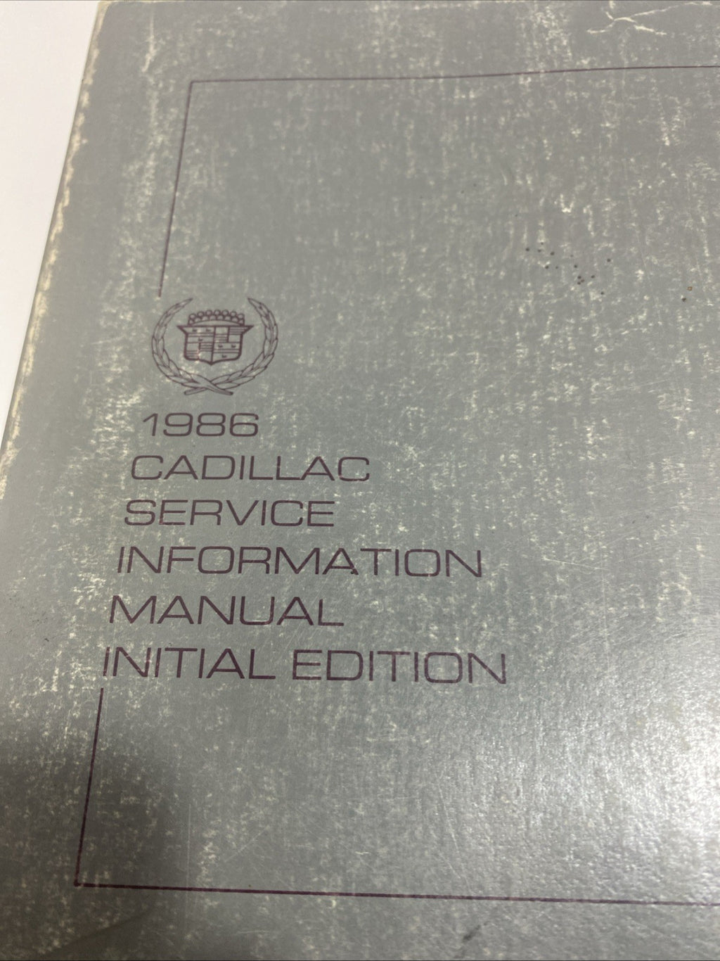 1986 Cadillac Service Shop Manual Original Fleetwood Brougham