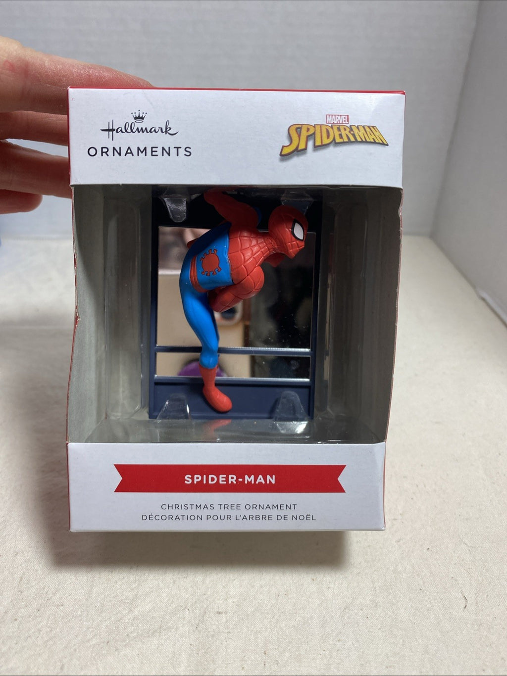Hallmark Marvel (2025) SPIDER-MAN on Window Christmas Tree Ornament