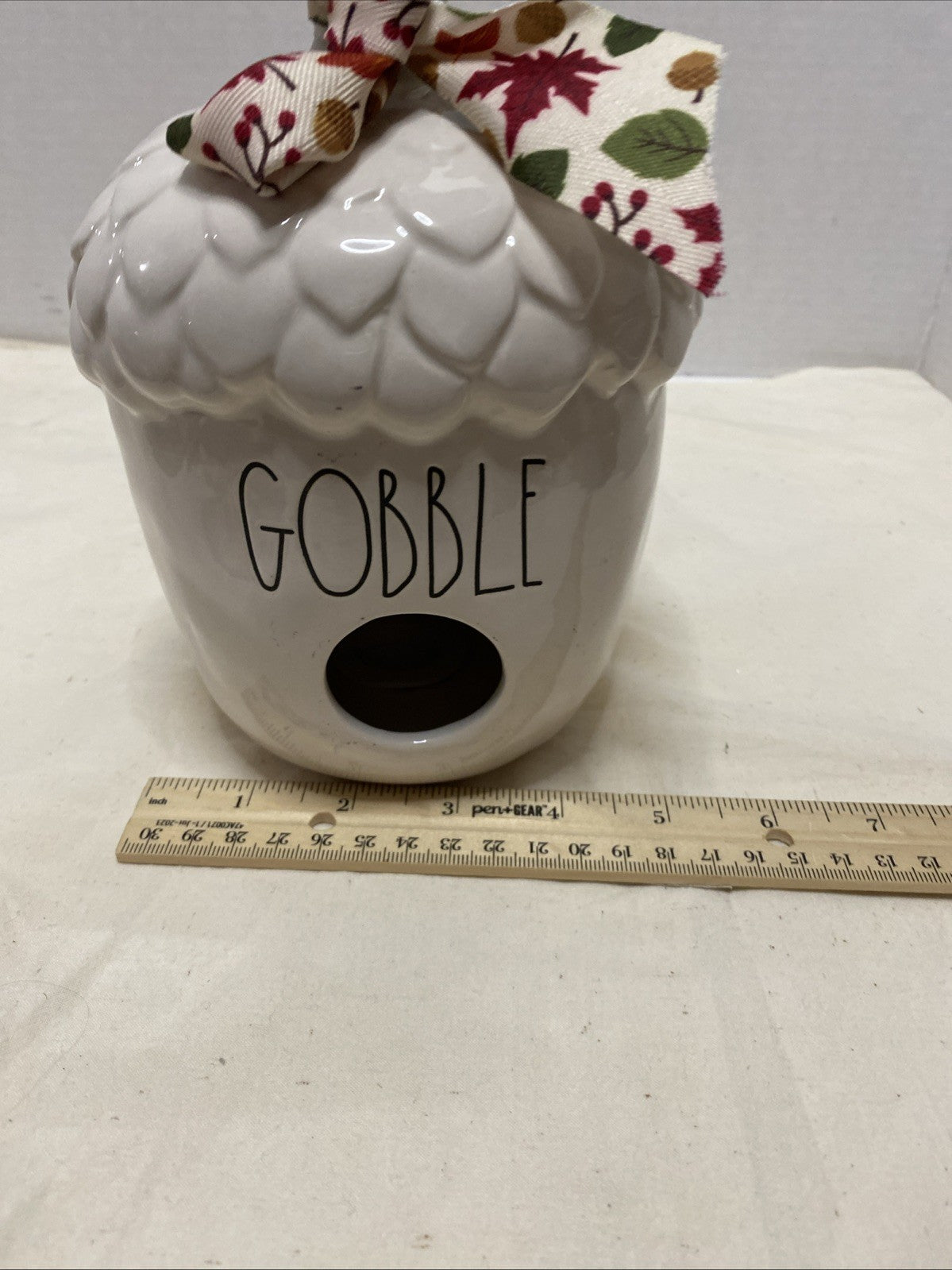 Rae Dunn "GOBBLE" Acorn Birdhouse Artisan Collection by Magenta