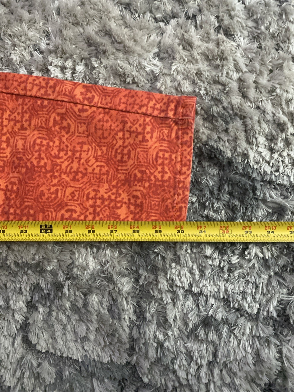 Levi Women’s 524 Two Super Low Jeans 13M 31x32 Orange Pattern