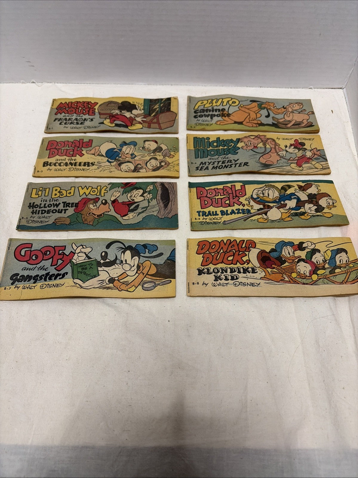 WHEATIES CEREAL PREMIUM MINI GIVEAWAY PROMO SET B MICKEY MOUSE 1 2 3 4 5 6 7 8