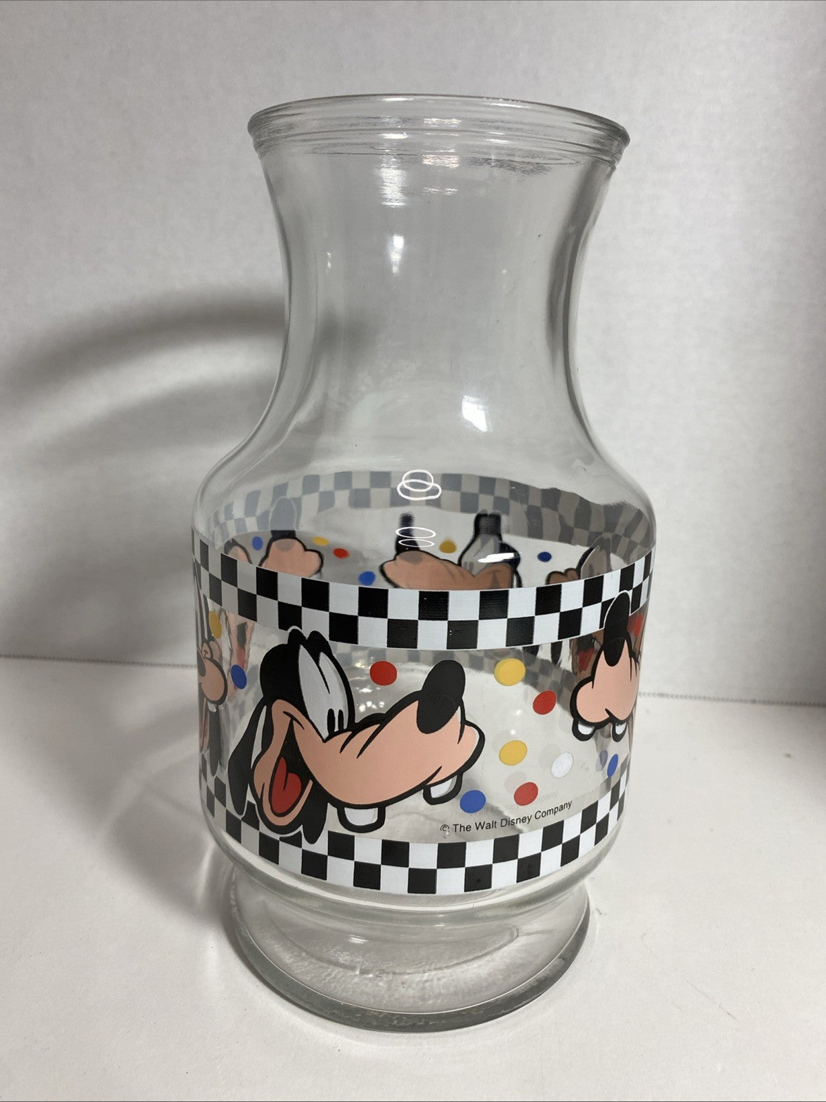 Vintage Anchor Hocking Walt Disney Goofy Juice Carafe Walt Disney