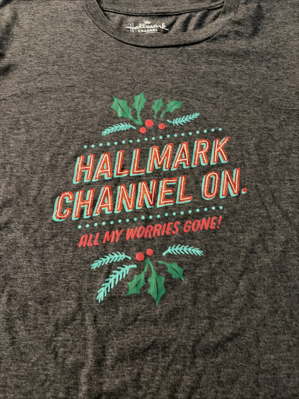 Hallmark Women’s Small Hallmark Channel On T-Shirt, Short Sleeve T-Shirt