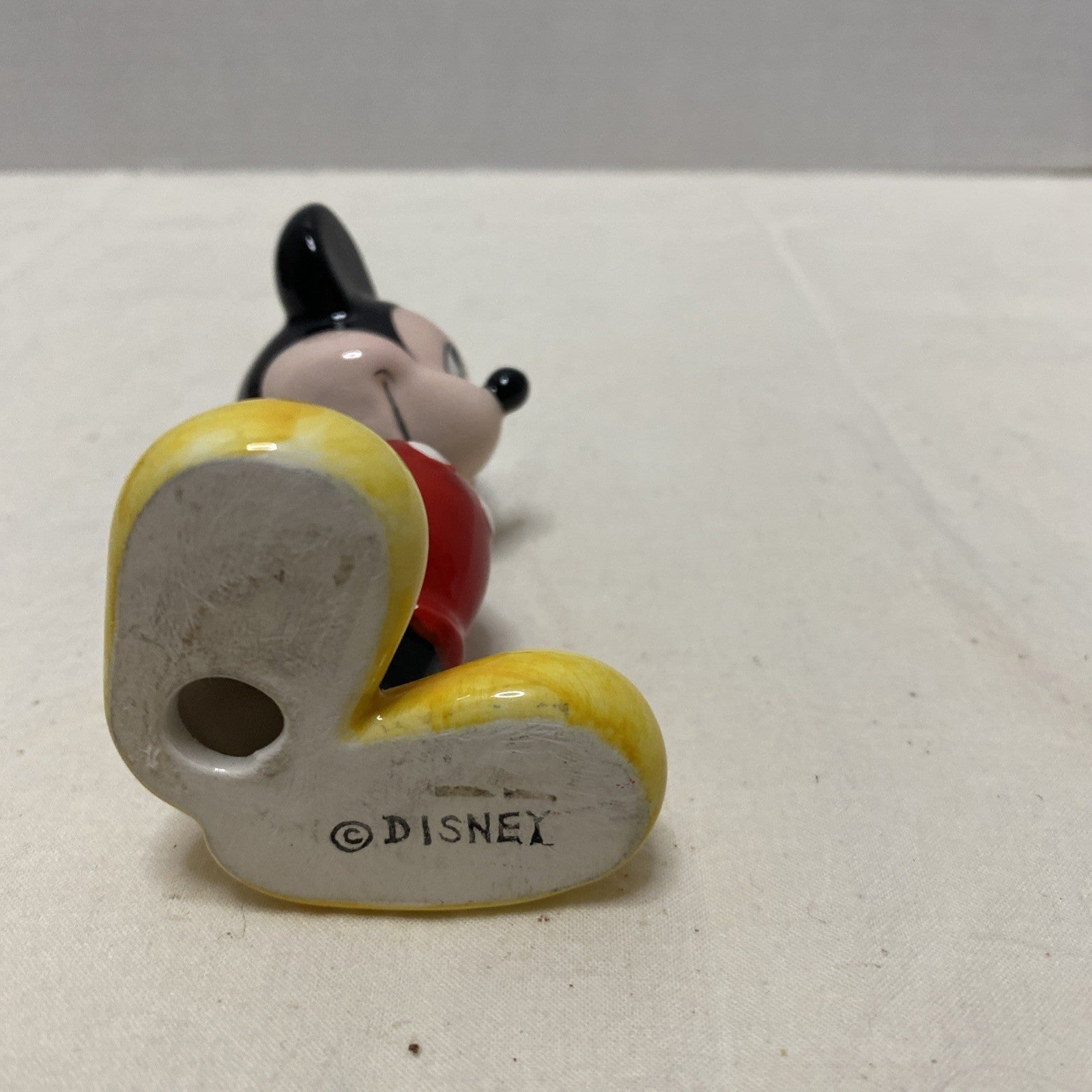 Vintage Enesco ceramic Mickey Mouse shy bashful figure