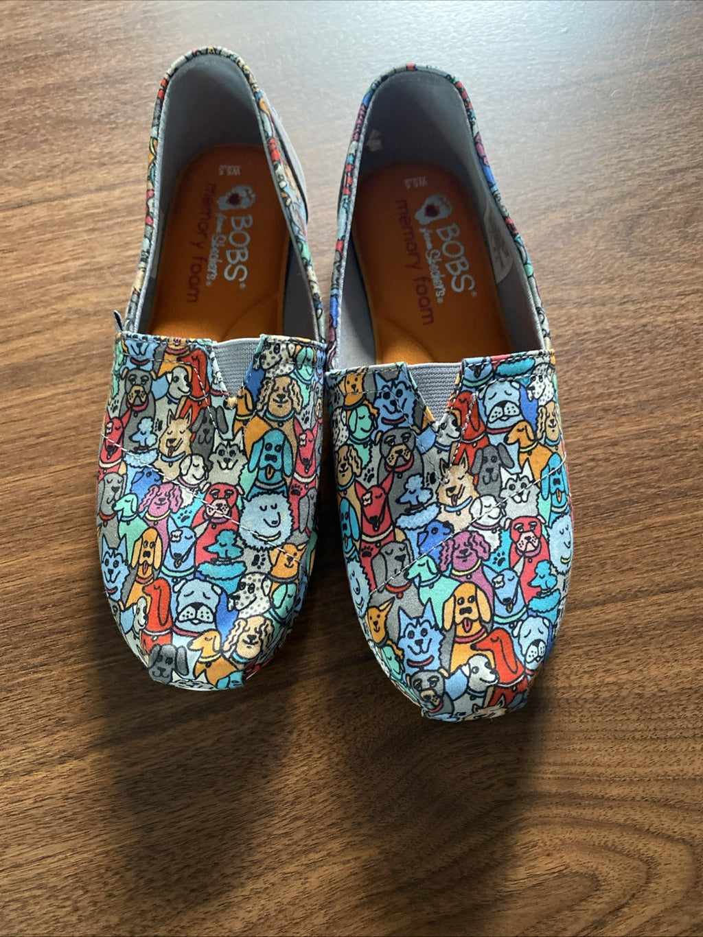 Skechers Women's BOBS for Dogs Slip On Plush Woof Dog Party Flat Women’s 5.5