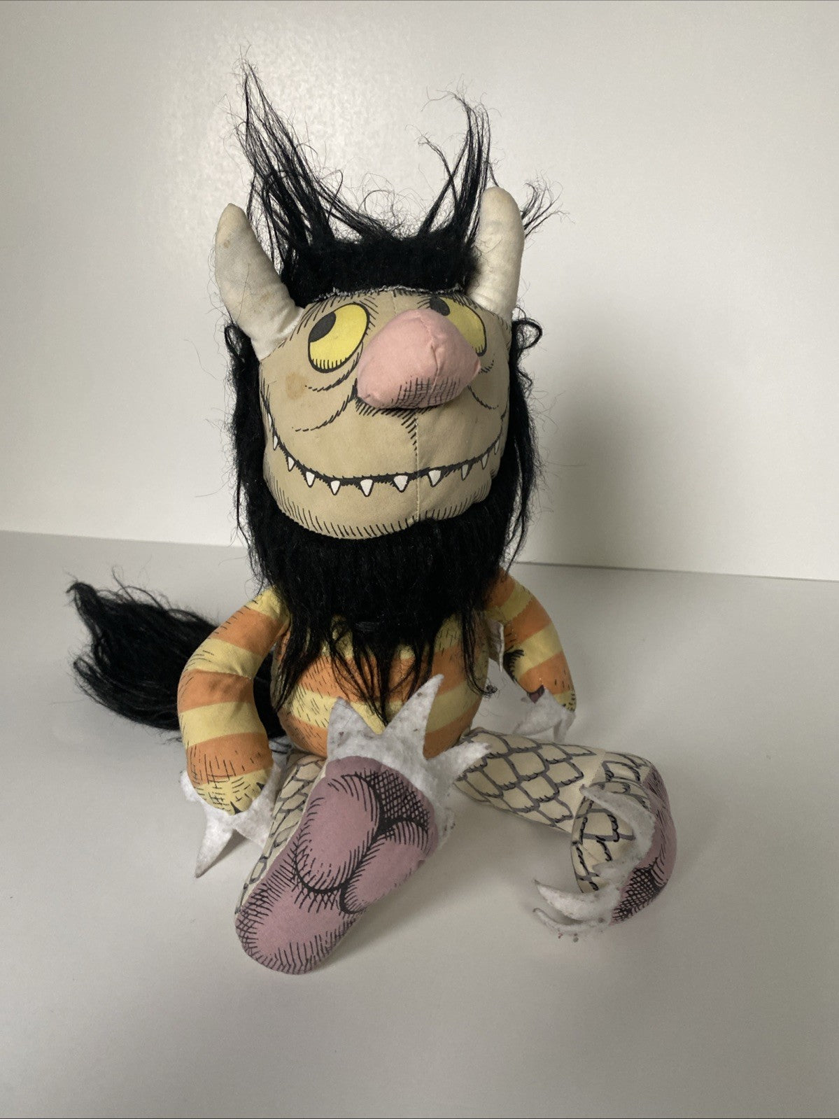 Vintage Where The Wild Things Are Moishe 15" Plush Toy Doll Maurice Sendak 1980
