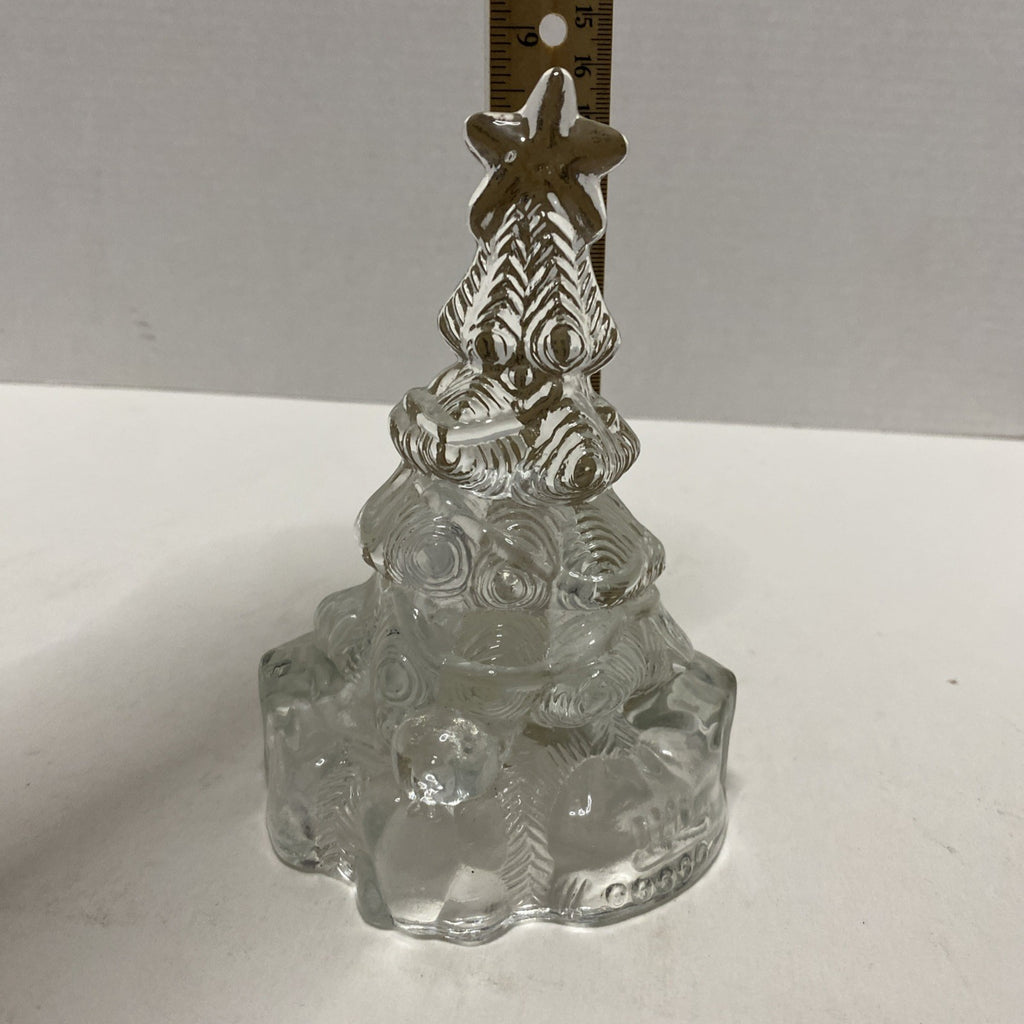 Vintage Glass Christmas Tree Votive Candle Holder