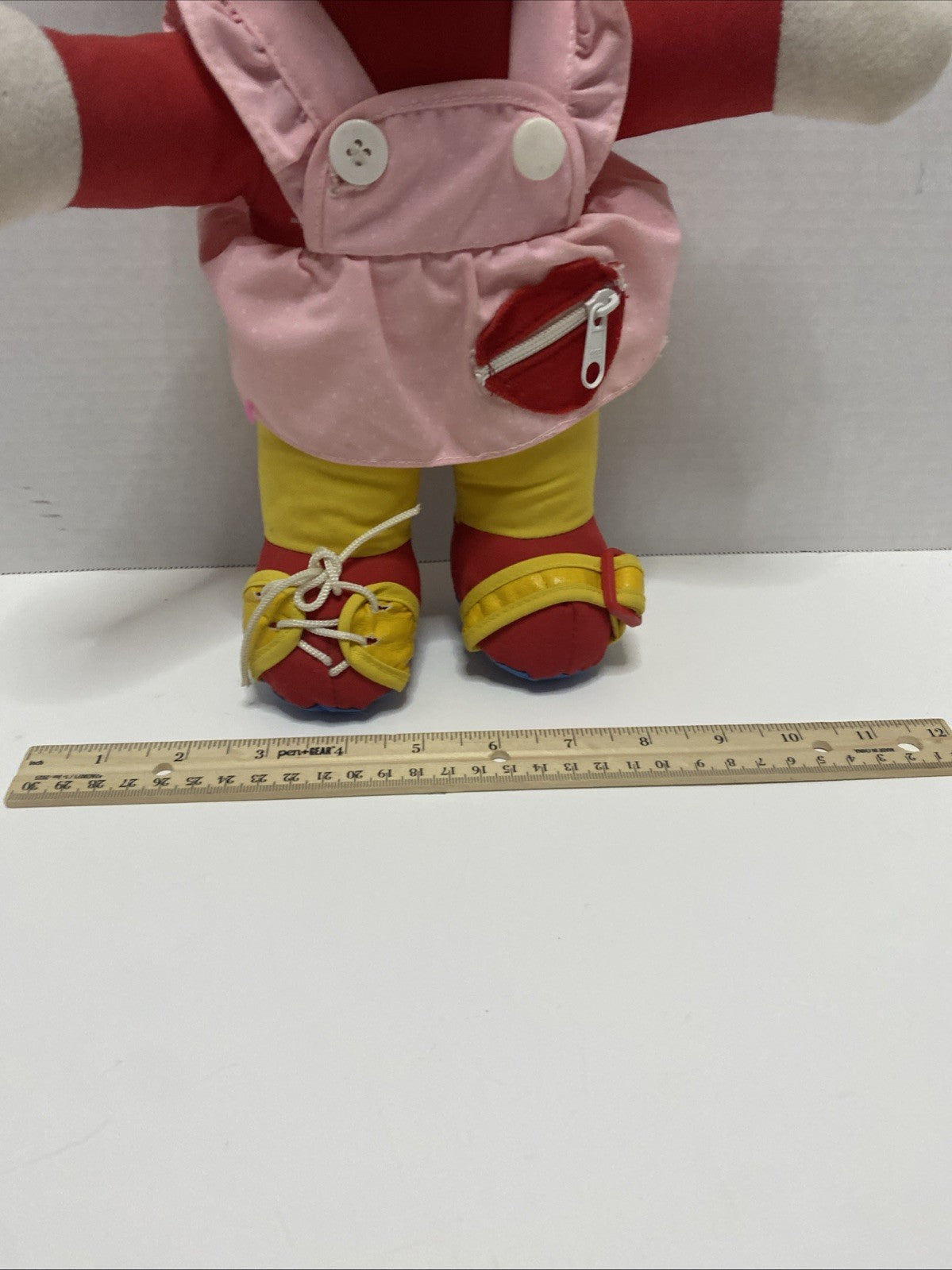 Vintage Minnie Mouse Disney Plush/Plastic 15" Doll Learn to Dress