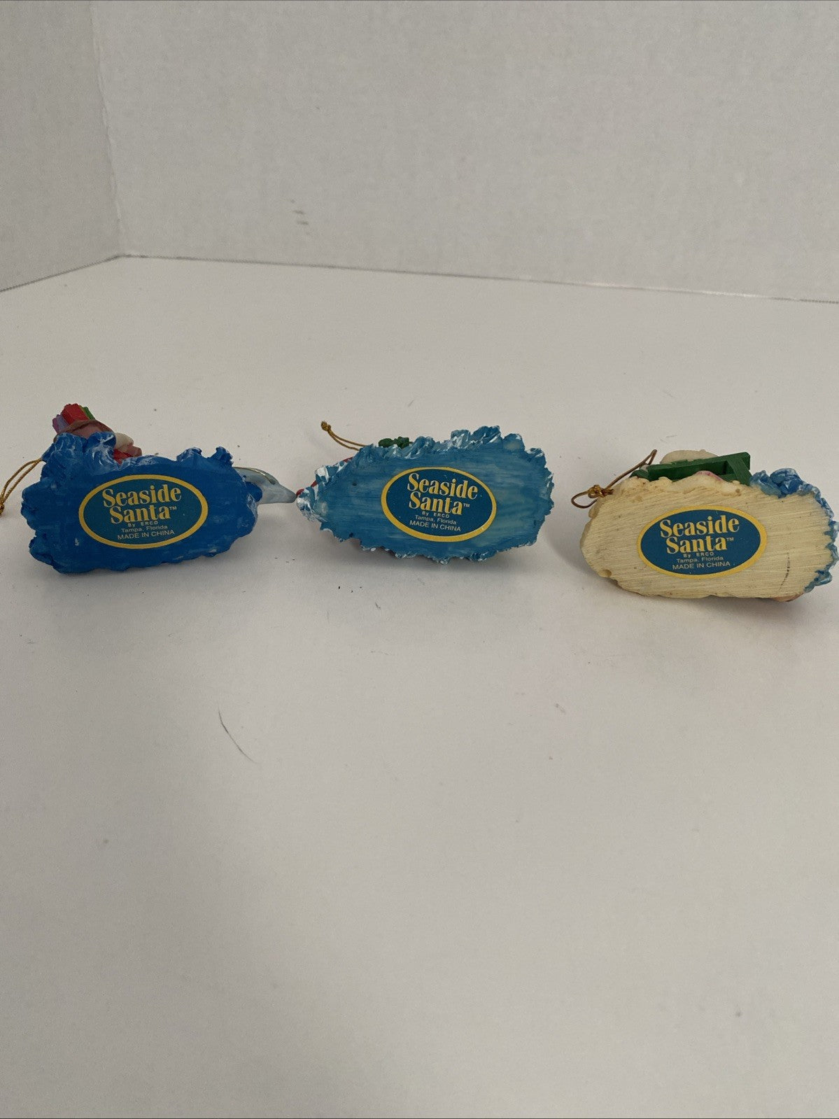 Seaside Santa ornaments Christmas tree decorations