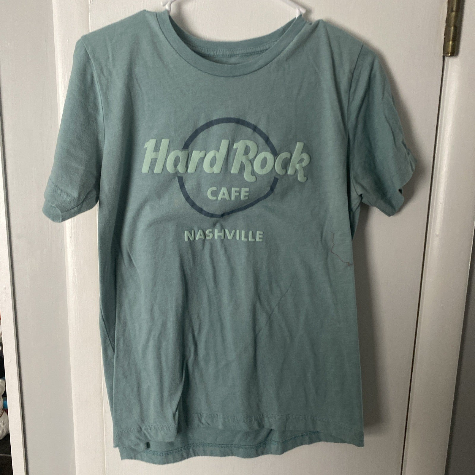 Hard rock Café T-shirt Nashville teal size medium
