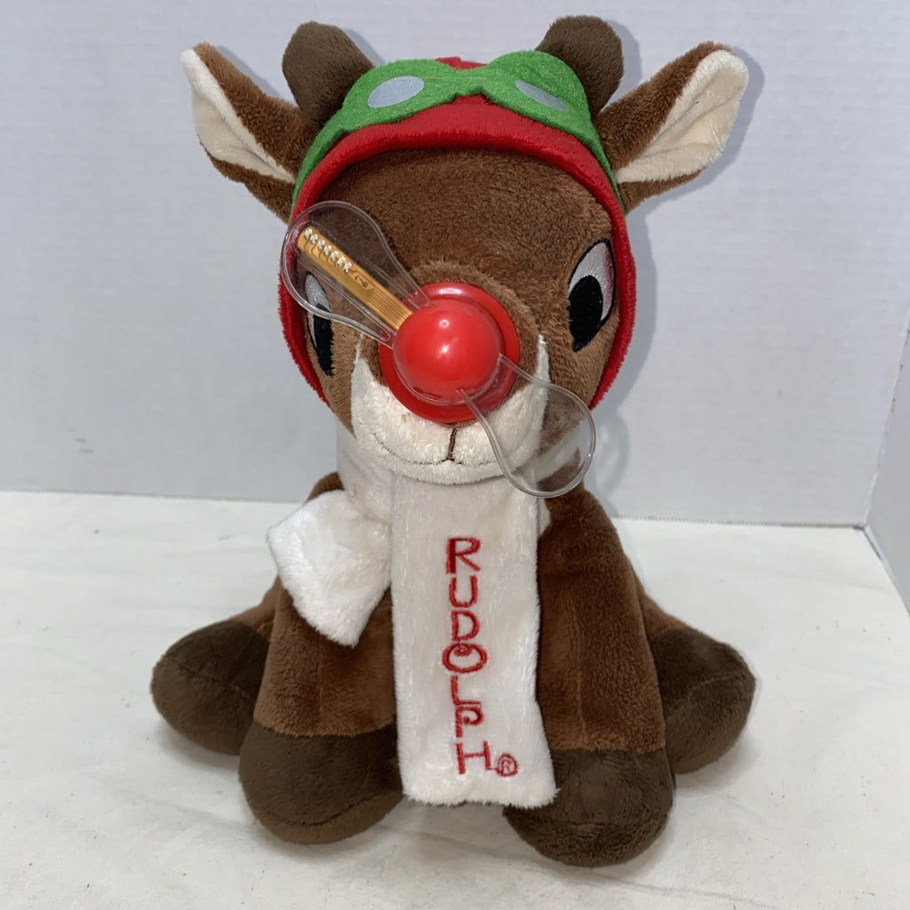Rudolph The Red Nosed Reindeer Musical With Light Show Spinning Nose ( Works!!)