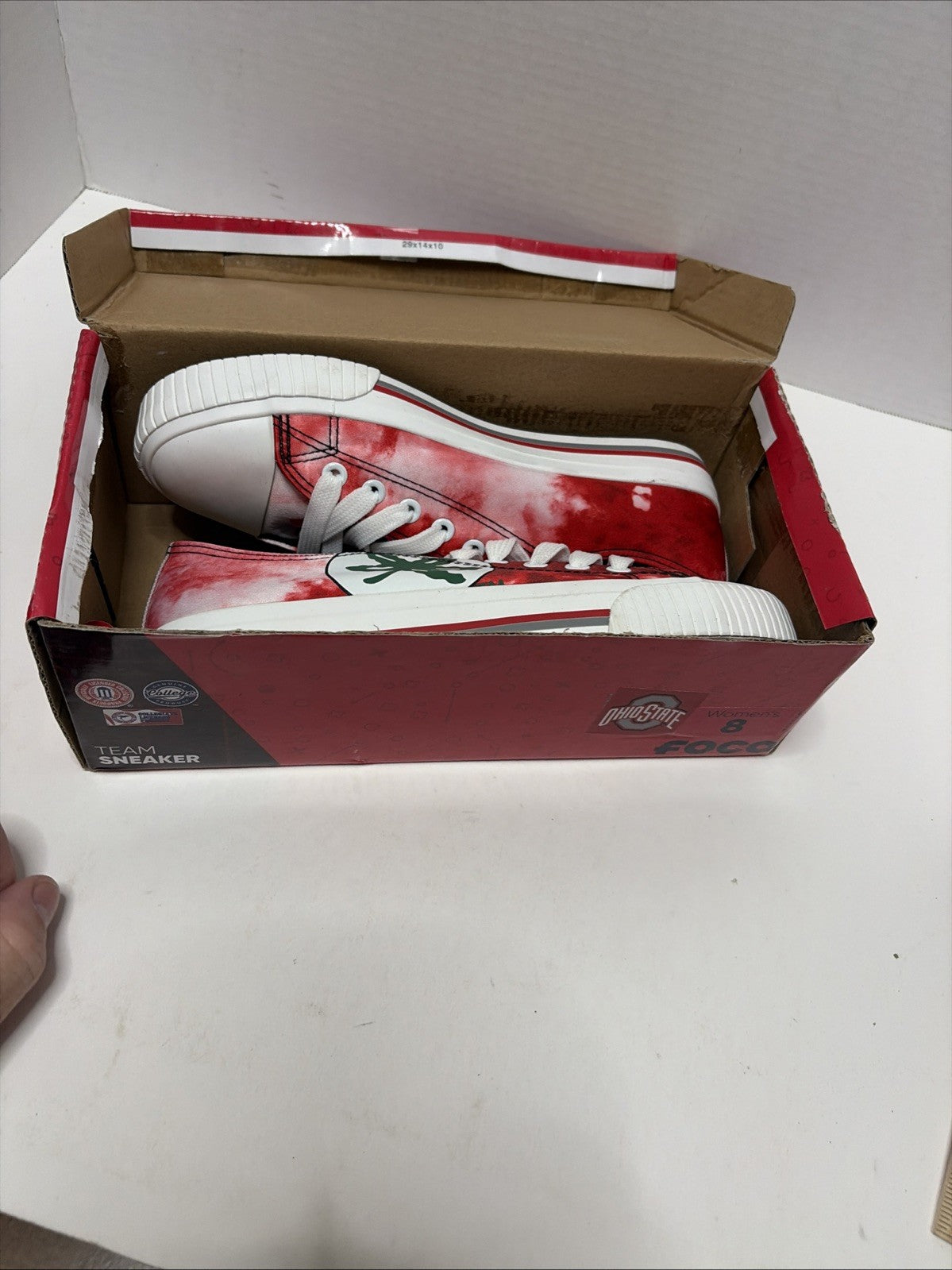 Ohio State Buckeyes FOCO Women's Low Top Tie-Dye Canvas Shoe Women's Size 8