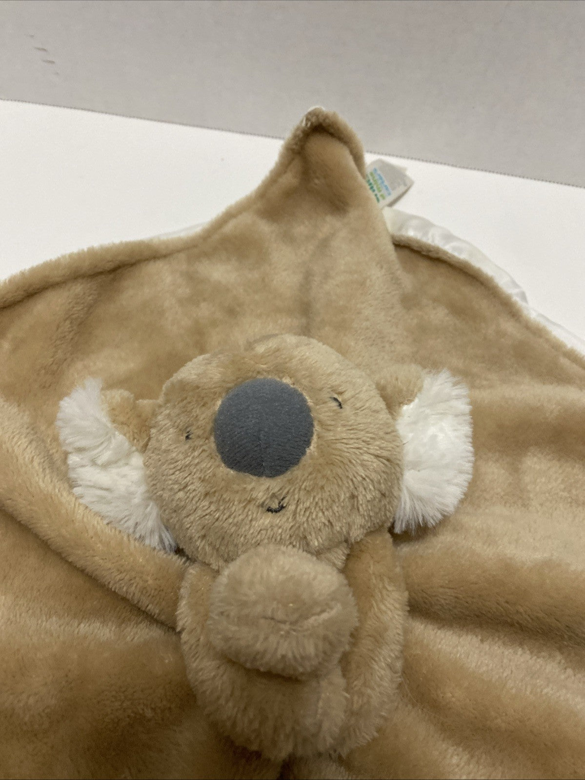 Child Of Mine Carters Brown Koala Bear Baby Lovey Security Plush Blanket 13" EUC